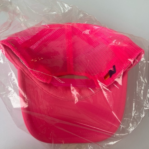 NWT Aviator Nation Vintage mesh Trucker Hat Locals Only Patch โ Neon pink - Picture 3 of 10